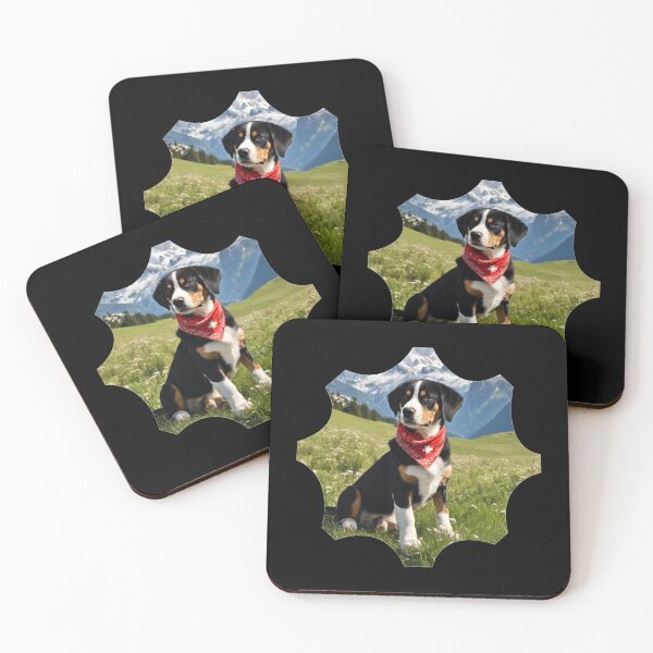 Item preview, Entlebucher Mountain Dog in the Spring Landscape designed and sold by A-Szczesniak.