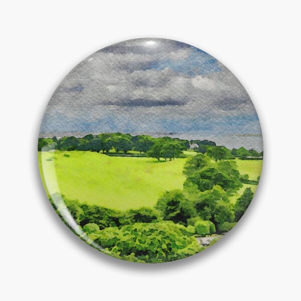 Item preview, Scenic watercolor landscape of Caernarfon countryside in Wales designed and sold by GestaltImagery.