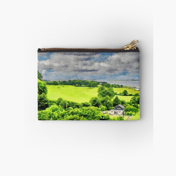 Item preview, Scenic watercolor landscape of Caernarfon countryside in Wales designed and sold by GestaltImagery.