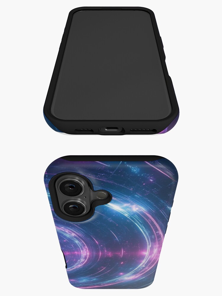 Thumbnail 3 of 4, iPhone Case, Secrets of the Quantum Realm: Canvas Paintings of Infinity designed and sold by eXtraHumans.