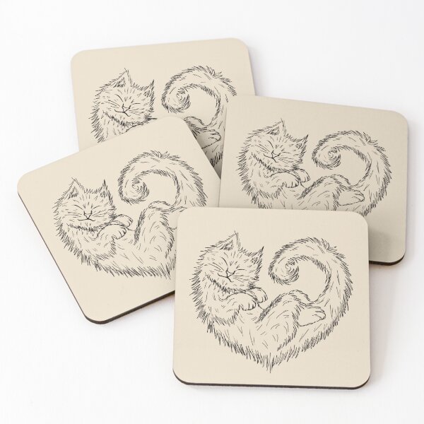 Item preview, Heartshaped Cat designed and sold by SillyDarkShop.