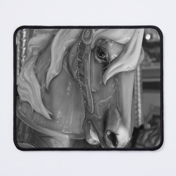 Item preview, Carousel Horse (B/W) designed and sold by Crystal Vision Photo Art.