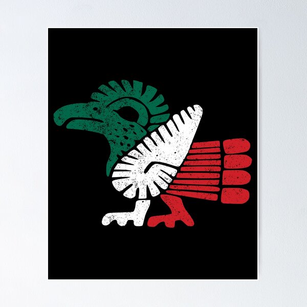 Item preview, Mexico Flag - Mexican Eagle Aztec Style designed and sold by Blok45.