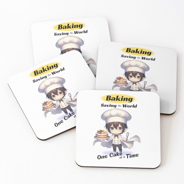 Item preview, Baking: Saving The World One Cake At A Time - Fun Baking Themed Gifts With Anime Style Baker Holding Cake And Spatula designed and sold by kassiekewl.