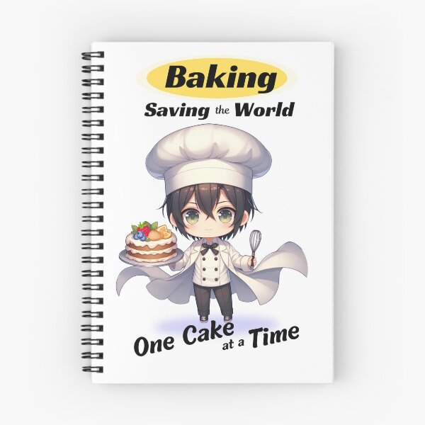 Item preview, Baking: Saving The World One Cake At A Time - Fun Baking Themed Gifts With Anime Style Baker Holding Cake And Spatula designed and sold by kassiekewl.