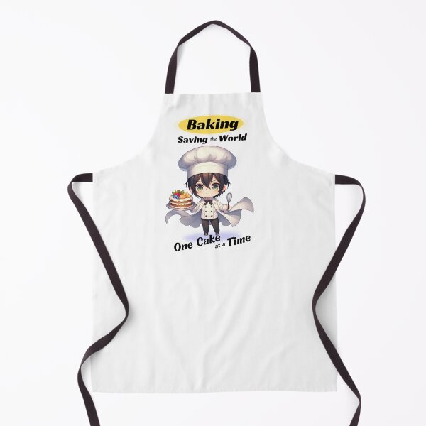 Item preview, Baking: Saving The World One Cake At A Time - Fun Baking Themed Gifts With Anime Style Baker Holding Cake And Spatula designed and sold by kassiekewl.