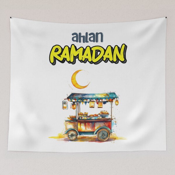 Item preview, Ramadan Arabian Street Food Cart | A Taste of Tradition Under the Lantern Light designed and sold by FUNqoosh.