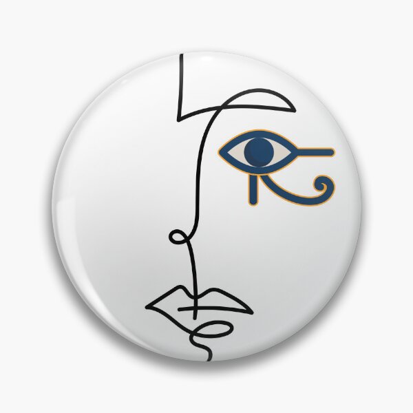 Item preview, Horus Face - One Line Art - Minimal Line Art Drawing designed and sold by One-Line-Artist.