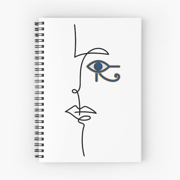 Item preview, Horus Face - One Line Art - Minimal Line Art Drawing designed and sold by One-Line-Artist.