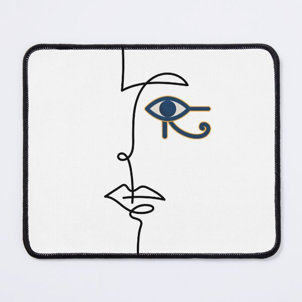 Item preview, Horus Face - One Line Art - Minimal Line Art Drawing designed and sold by One-Line-Artist.