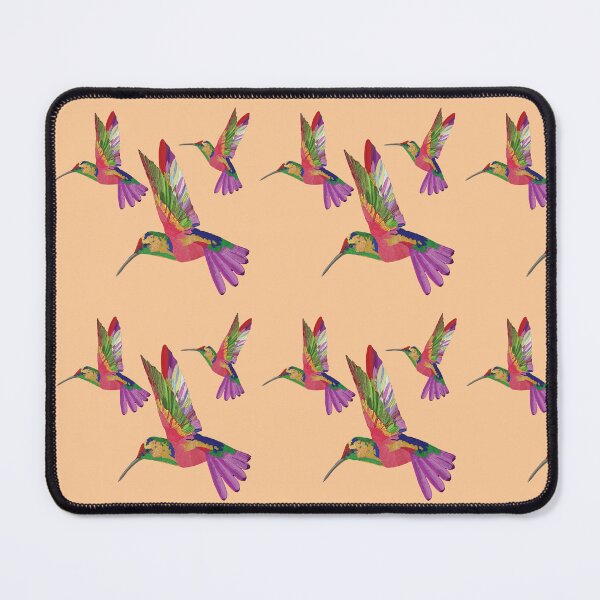 Item preview, Bird Colibri -  pink brown pattern designed and sold by StudioViArt.