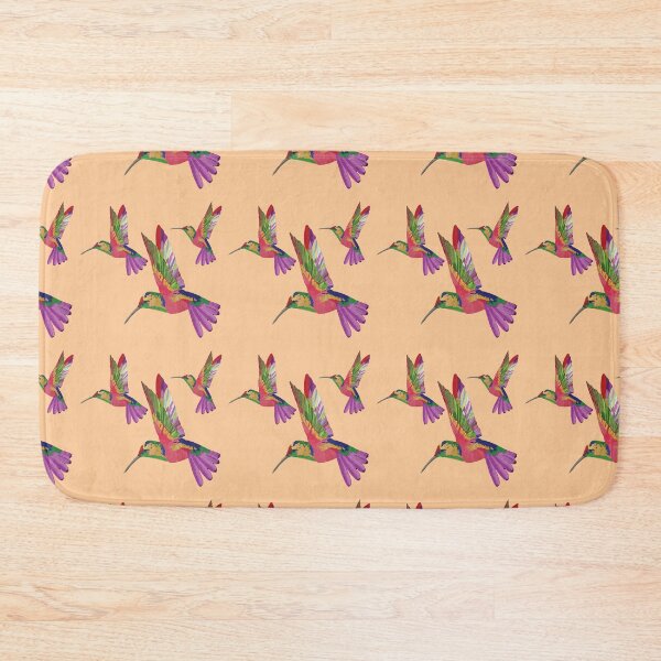 Item preview, Bird Colibri -  pink brown pattern designed and sold by StudioViArt.
