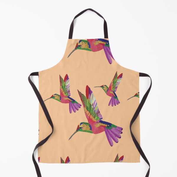 Item preview, Bird Colibri - pink brown pattern designed and sold by StudioViArt.