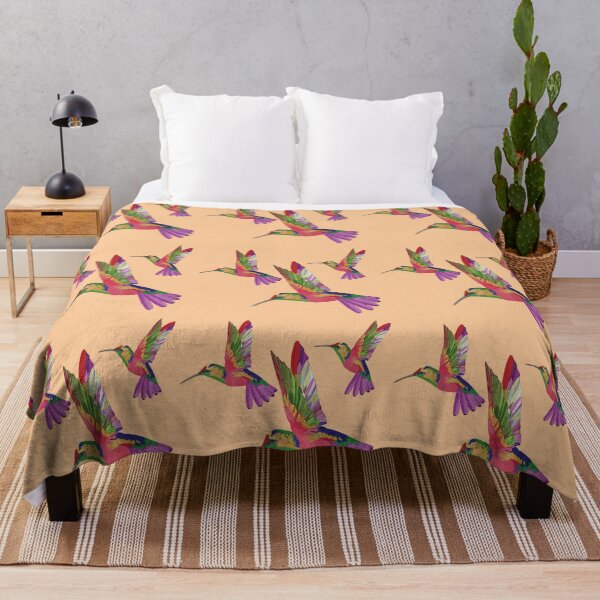 Item preview, Bird Colibri -  pink brown pattern designed and sold by StudioViArt.