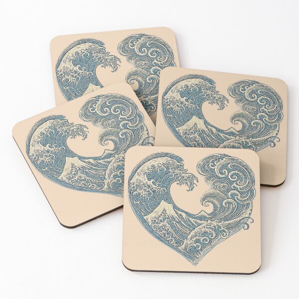 Item preview, Great Wave Heart designed and sold by Joako Zeta.