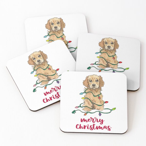 Item preview, Merry Christmas Lights Dog designed and sold by inKseparable.
