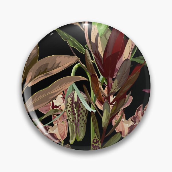 Item preview, Tropical flower seamless pattern, buds and leaves. designed and sold by MatyKotiv.
