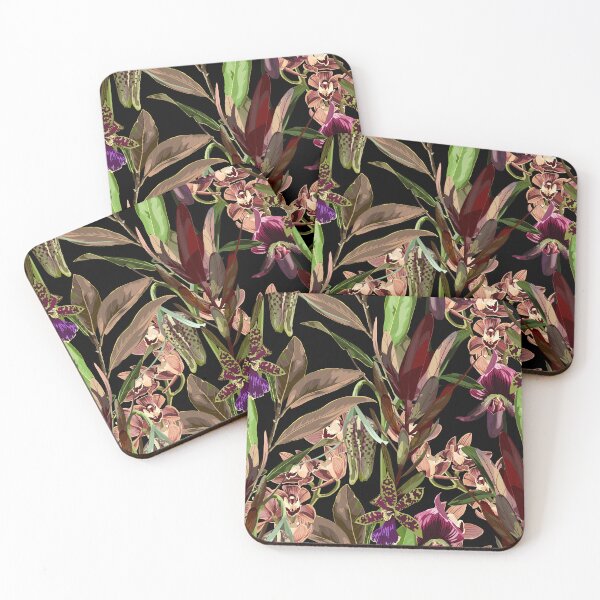 Item preview, Tropical flower seamless pattern, buds and leaves. designed and sold by MatyKotiv.