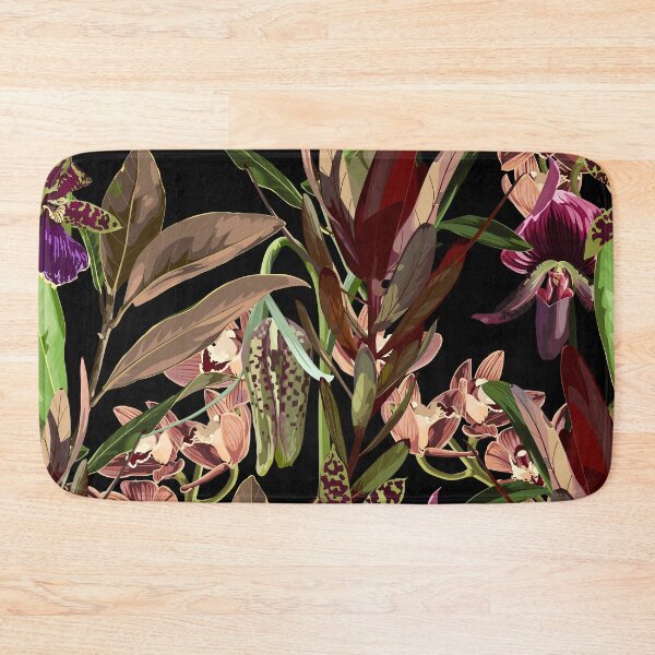 Item preview, Tropical flower seamless pattern, buds and leaves. designed and sold by MatyKotiv.