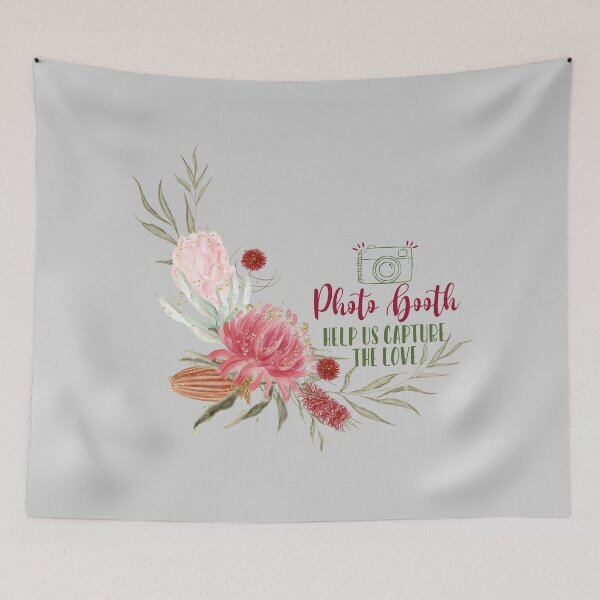 Item preview, Wedding Photography Floral Wedding Photo Booth Capture the Love designed and sold by DesignbyBFD.