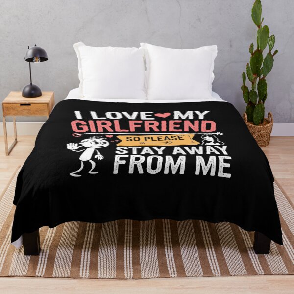 Item preview, Funny Valentine's Day Humor - I Love My Girlfriend Stay Away From Me designed and sold by tmerchtrends.