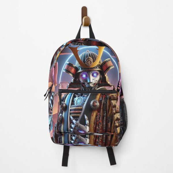 Item preview, Rock Samurai Robots in Kimono – Fusion of Tradition and Futurism - Model 2 designed and sold by NeonBot_Shop.