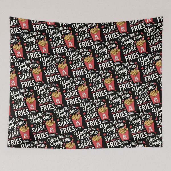 Item preview, You are The Only One I’ll Share My Fries With | Cute and Funny Valentines designed and sold by trendparrot.