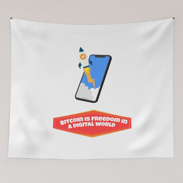 Item preview, Bitcoin - Freedom in a digital world designed and sold by Never Stop Trading.