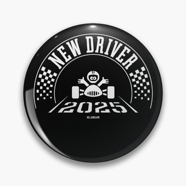 Item preview, New Driver 2025 (Driver’s License / Driving Licence / White) designed and sold by MrFaulbaum.