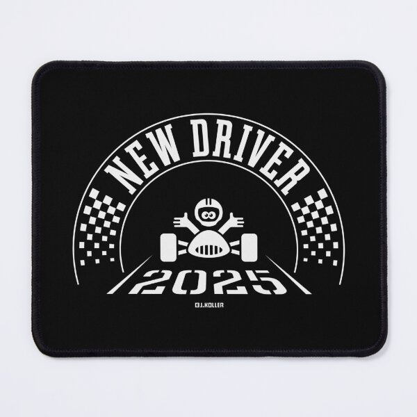 Item preview, New Driver 2025 (Driver’s License / Driving Licence / White) designed and sold by MrFaulbaum.