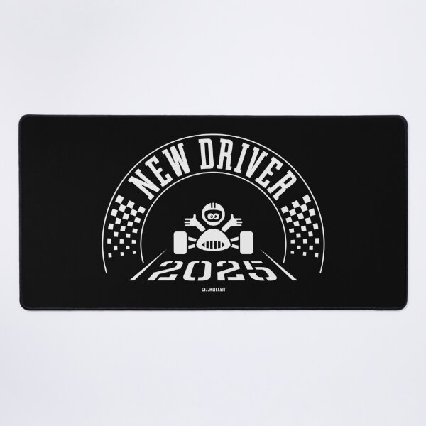 Item preview, New Driver 2025 (Driver’s License / Driving Licence / White) designed and sold by MrFaulbaum.