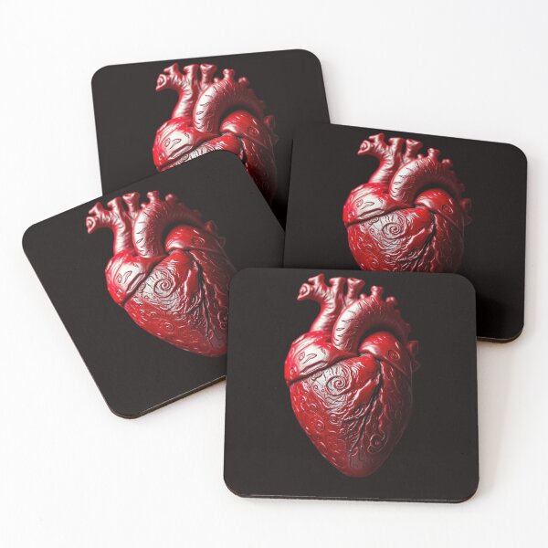Item preview, The Red Anatomical Heart designed and sold by Ink And Inspire.