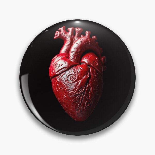 Item preview, The Red Anatomical Heart designed and sold by Ink And Inspire.