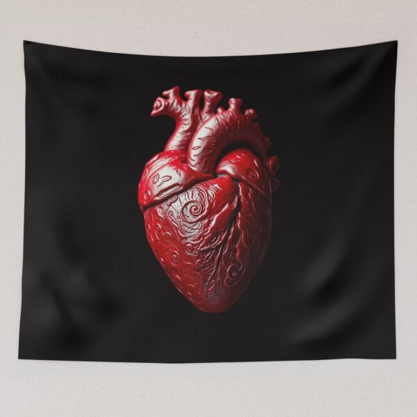 Item preview, The Red Anatomical Heart designed and sold by Ink And Inspire.