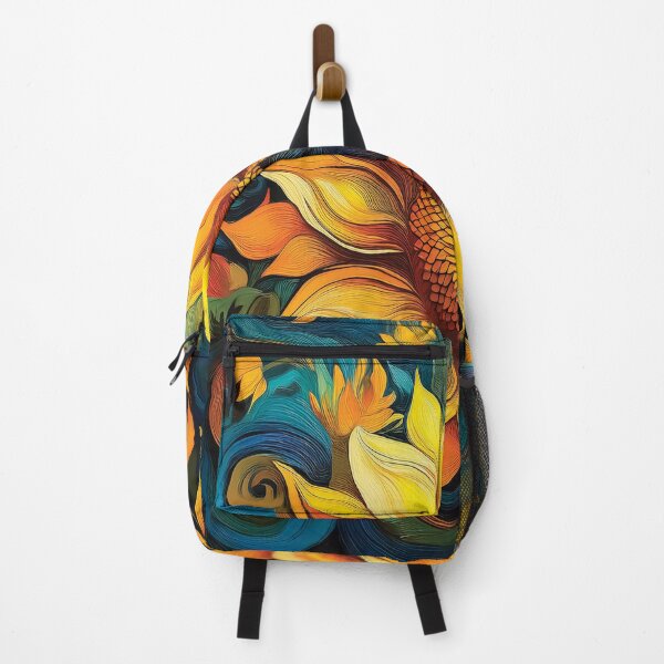 Item preview, Bold, thick-stroked sunflowers in swirling pattern design. designed and sold by HEMRO.