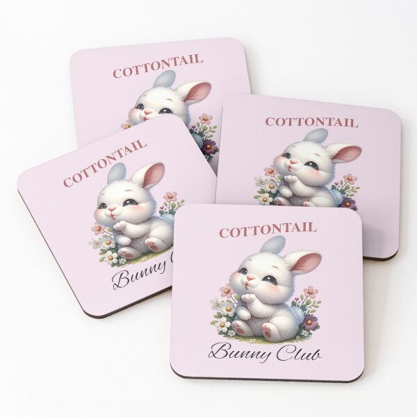 Item preview, Cotton Tail Bunny Club, easter design designed and sold by InspireGlow.