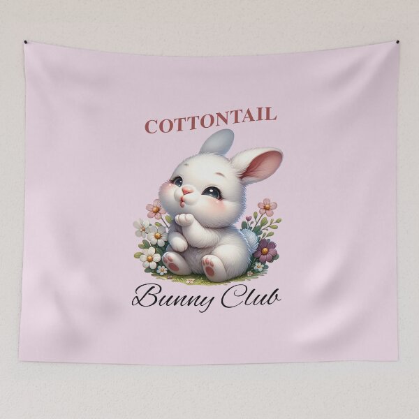 Item preview, Cotton Tail Bunny Club, easter design designed and sold by InspireGlow.