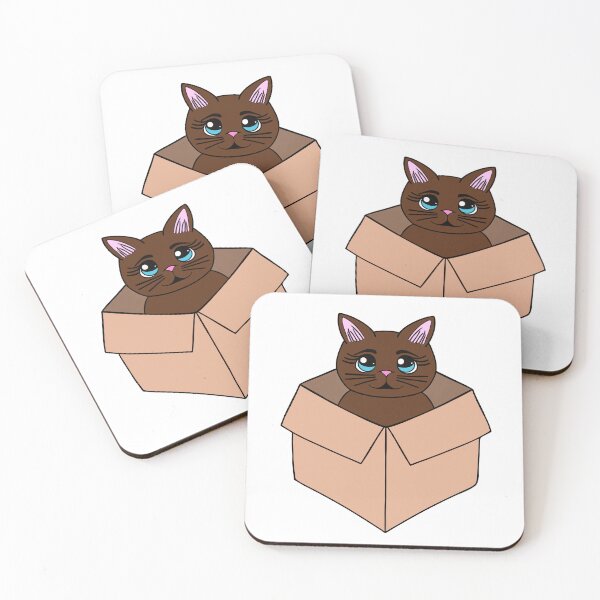 Item preview, Cat In A Cardboard Box designed and sold by Sartoris Art.