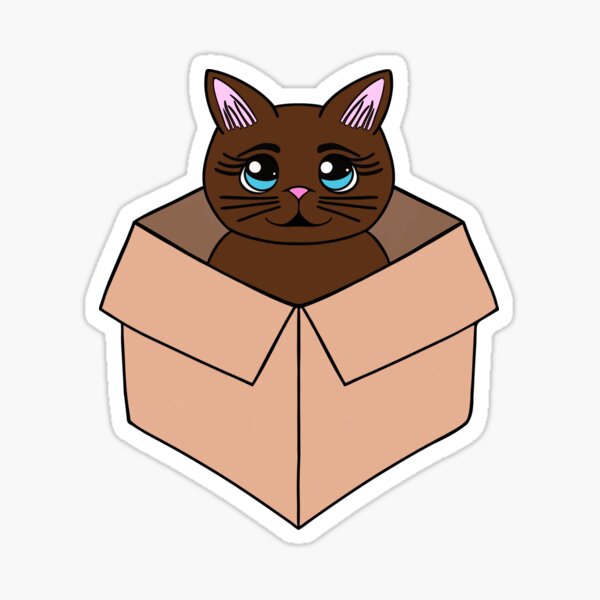 Artikel-Vorschau von Katze im Pappkarton-, designt und verkauft von sartorisart1.