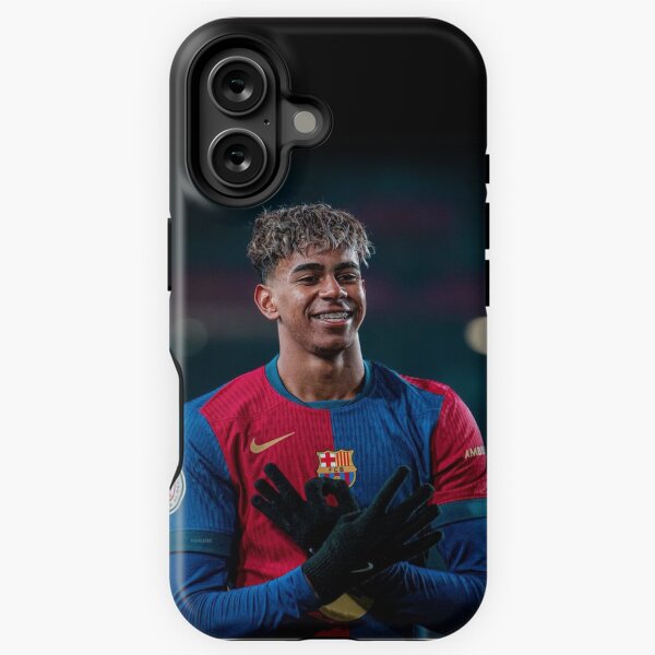 Vista previa del artículo con la obra «Funda para iPhone y Samsung del FC Barcelona Lamine Yamal», diseñado y vendido por domi682.