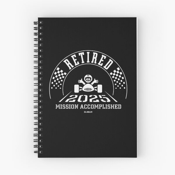 Item preview, Retired 2025 – Mission Accomplished (Retiree / Retirement Entry / White) designed and sold by MrFaulbaum.