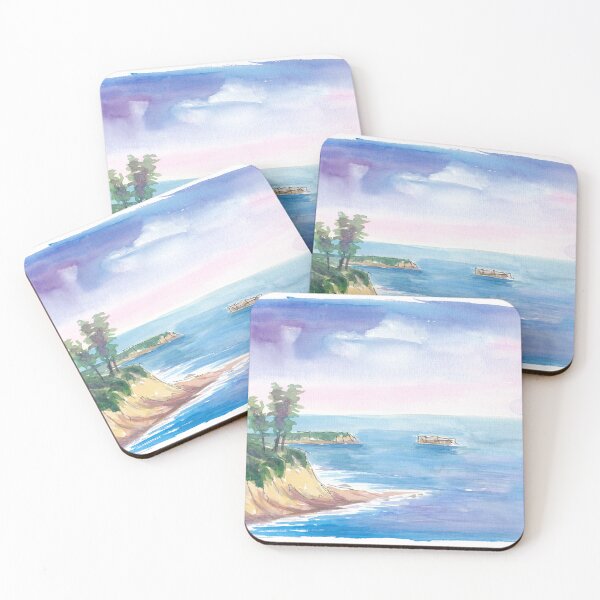 Item preview, Little Corona Del Mar Beach in Newport Beach California designed and sold by artshop77.