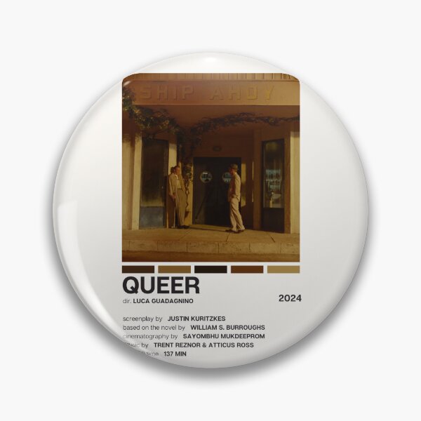 Item preview, Queer (2024) Movie Poster designed and sold by YellowishCat15.