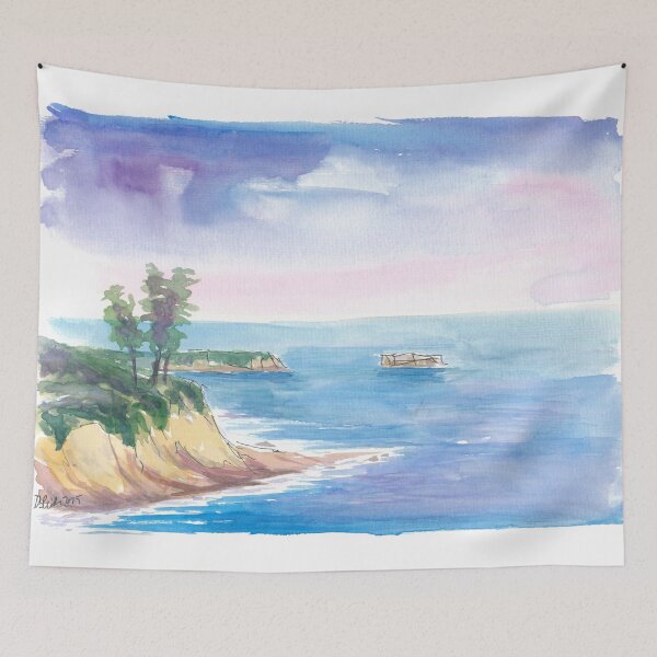 Item preview, Little Corona Del Mar Beach in Newport Beach California designed and sold by artshop77.