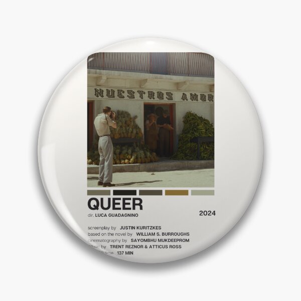 Item preview, Queer (2024) Movie Poster designed and sold by YellowishCat15.