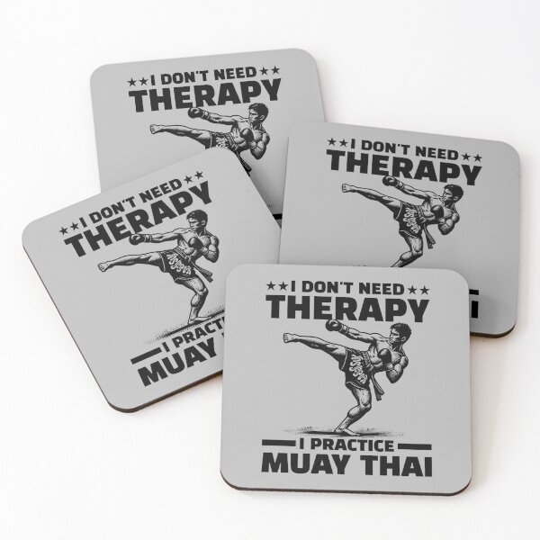 Item preview, I Don't Need Therapy I Practice Muay Thai Combat Sports Lover Boxing Practitioner Boxer designed and sold by KLArtzStore.