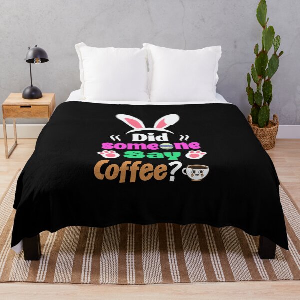 Item preview, Did Someone Say Coffee? Bunny Easter Humor designed and sold by HandicraftArt.