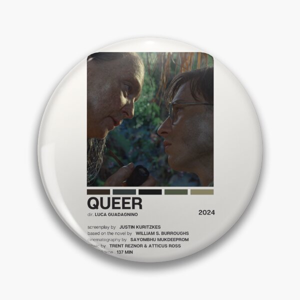 Item preview, Queer (2024) Movie Poster designed and sold by YellowishCat15.