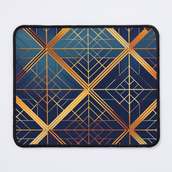 Item preview, An Art Deco-inspired tartan pattern design with geometric precision and luxurious color combo. designed and sold by HEMRO.