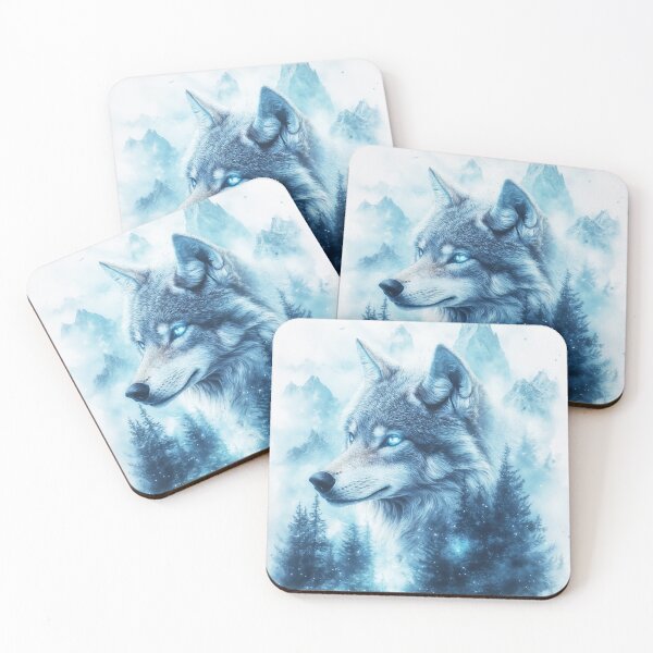 Item preview, The Watchful Wolf in Frosted Peaks designed and sold by AshiraCreations.